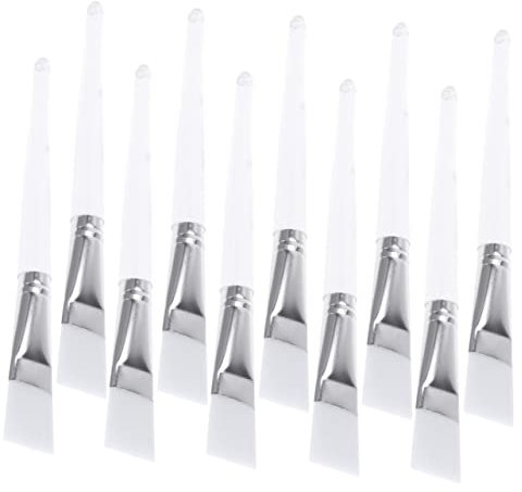 WRITWAA Lot De Pinceaux De Maquillage En Cristal Transparent Pour Soins De La Peau Nettoyants Pinceaux De Beauté Applicateurs De Masques Exfoliants Kit De Maquillage Bio