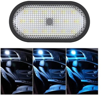 Car LED Lights Interior,6 Colors Ambient Lighting Car Interior,USB Rechargeable Car Interior Reading Light,Portable Magnetic Interior LED Lights for Car