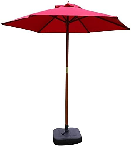 CCKUYT Ombrelloni, ombrellone da Giardino con Sistema di carrucole, Tenda da Sole per Spiaggia, Piscina, Patio, ombrellone Rotondo con Protezione Solare 40+