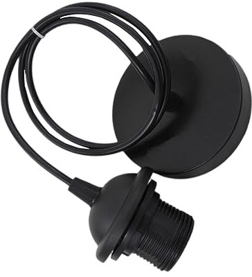 EXCEART 2pièces Porte Lampe Avec Câble Et Ventouse Douille Pour Lampe De Bureau Montage Simple Fil Noir