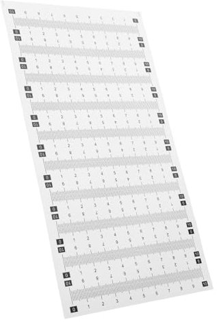 HIAKDOFT 20blatt Maßbandaufkleber Selbstklebendes Maßband Messlinealaufkleber Fischmessaufkleber Für Verschiedene Messanforderungen Und Langlebig
