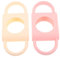 GALPADA 2pcs Silicone Bottle Sleeves with Handles Breakage Grip for Newborns Slip Resistant Design for Easy Transition to Compatible with Dr Brown Bottles Cup Holders Milk White Light Pink