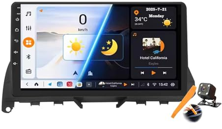 Y500s,YLOXFW Autoradio Android 15.0 Navi 2 DIN Stereo für Benz C Class W204/S204 2007-2010 Sat GPS Navigation 9 Zoll Cartablet DVD Multimedia Player FM BT Receiver mit Carplay 4G 5G WiFi DSP SWC