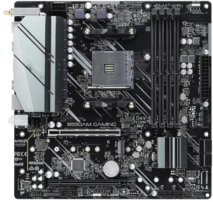 Computer Motherboards Fit For ASROCK B550AM GAMING B550 AM4 Kit Motherboard Support Ryzen 5 5600X CPU DDR4 HDMI M.2 PCIe 3.0 Micro-ATX Office Mainboard