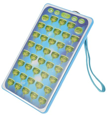 MOLUCKFU Jouet Alphabet Arabe Tablette Apprentissage Garçon et Filles 38 Activités Éducation Langue Développement Précoce sans Batterie