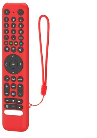 Cover in silicone su misura per telecomando TCL RC716/RC833 resistente agli urti affidabile (rosso)