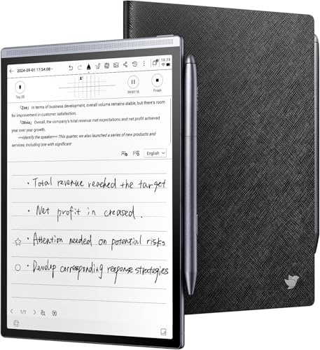 iFLYTEK AINOTE Air 2 Bundle, 8.2 AI Note-Taking Tablet Writing Paper Tablets, Digital Notebook with Pen, Voice-to-Text Transcription, Multi-Languages Meeting Minutes Schedule