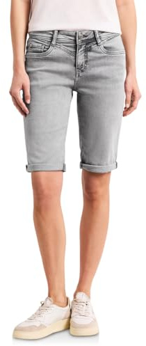 Street One Damen Slim Leg Bermuda mit Turn-Up-Detail