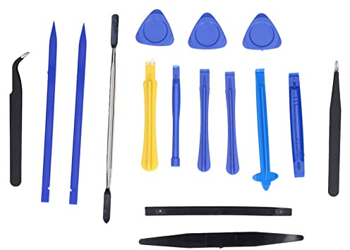 Strumenti di Riparazione Elettronica, Kit Apri Plastica PVC con Spatole e Pinzette - Precisione e Sicurezza per Smartphone e Dispositivi Elettronici