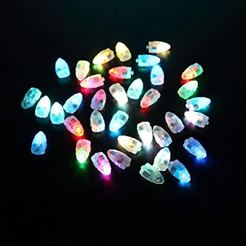 Lot de 30 mini lampes à LED - Super lumineuses - Idéales pour une fête ou pour compléter des lampions en papier - Blanches multicolore