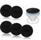 volport 3M Round Metal Plates for Magnetic Phone Holder and Expanding Grip, Car Magnet Mount Metal Plates Thin Self Adhesive Mobile Disc Replacement Sticker for Smartphones iphone Case, Black