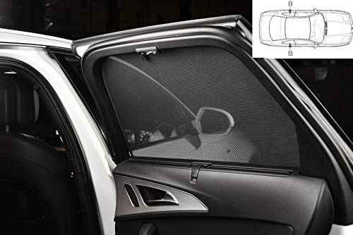 Car Shades Passgenaue Sonnenschutzblenden | kompatibel mit Ford Grand C-Max 2010-2019 (für Typen mit Schiebetüren) (2-teilig)