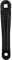 Alomejor Fahrradkurbelarm 170mm Aluminiumlegierung Links Single Speed ​​Kurbelgarnitur mit Diamantloch und Vierkantloch(Black-Rhombic Hole-Schwarz)