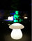 Trango IP65 LED Gartenlampe 370WB inkl. 1x LED Leuchtmittel, Pilzförmig Leuchtfigur 37cm hoch in Weiß matt Außenlampe *FUNGUS* inkl. ca. 3m Zuleitungskabel Wegbeleuchtung, Außenleuchte, Gartenstrahler