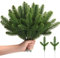 Noverlife 50PCS künstliche Weihnachten Kiefer Zweige, Lange Faux Kiefer Nadeln Weihnachten Greenery Stämme, gefälschte immergrüne Kiefer Spray Picks für Weihnachten Urlaub Girlande Kranz Vase Dekor