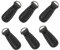 Milisten 6Pcs Zipper Sliders Metall PU Leder Zipper Reparatur Zipper Ersatz Ziehen Tabs für DIY Schreibwaren Tasche Kunststoff Jacke Reißverschlüsse Gepäck Schwarz