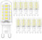 Cxyemt G9 LED Lampe 3W Ersetzt 28W 33W 40W Halogenlampen, 6000K Kaltweiß G9 LED Leuchtmittel Glühbirne, AC 220-240V, Nicht Dimmbar, Kein Flickern Energiesparlampe, 10er Pack