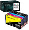 405XL Multipack Kompatibel für Epson 405 XL Druckerpatronen für Workforce Pro WF-4820 WF-3820 WF-4830 WF-7840 WF-7830 WF-3825 WF-4825 WF-7835 (2 Schwarz, 1 Cyan, 1 Magenta, 1 Gelb)
