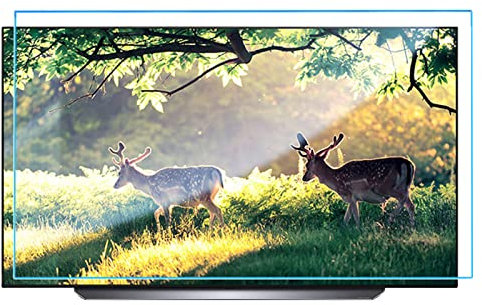 KELUNIS 32-75 Inch TV Screen Protector, Frosted Anti Glare/Anti Blue Light/Dustproof Filter Film, Relieve Eye Strain for Sharp, Sony, Samsung, Hisense,48 (1056 * 596)