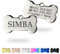 Ibera Gifts - Chapa Perro Grabada en Forma de Hueso | Placa Perro Personalizada para Perros y Gatos Medianos y Grandes | Placa Identificativa en Acero Inoxidable (Plateado)