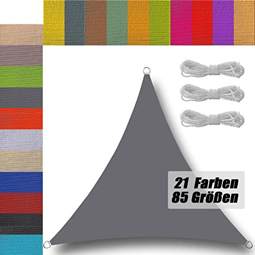 Voile d'ombrage Toile ombrage pour Patio Triangulaire Triangle rectangulaire ombrage imperméable pour terrasse Jardin extérieur 2x2 2x3 3x3 4x3 4x4 6x4 5x5m