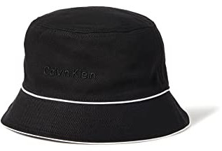 Calvin Klein Damen Set Bucket HAT K60K610220 Andere Hut, Schwarz (Ck Black), OS