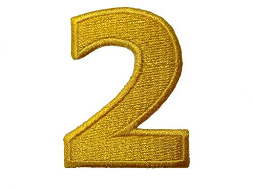 Catch the Patch Nummer Gelb - (Größe: 4,9 x 3,3 cm) – Hochwertiger Stickpatch zum Aufnähen oder Aufbügeln – Für Shirts, Jacken, Taschen & mehr
