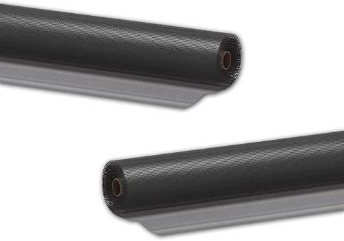 DILUMA Insektenschutzgewebe aus hochwertigem Fiberglas in Anthrazit 120x250 cm 2er Set - Reißfest, UV-beständig - Fliegengitter Insektenschutz Gaze Rollenware - Für Fenster, Türen oder Lichtschächte