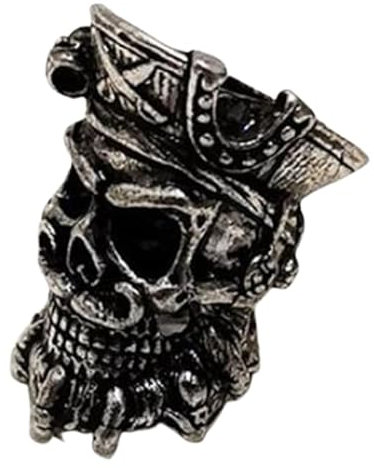 Bartperlen im Retro-Stil, antik-nordische Haarperlen, Piratenschädel, Dreadlocks, Perlen zum Flechten von Haaren