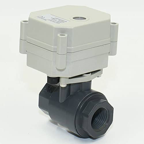 kezhai Dream 1 1/4 110-230V AC Motorisierter Kugelhahn, DN32 PVC 2 Drähte Automatische Rückkehr NC Elektrischer Kugelhahn