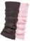 Elle Ladies Chunky Leg Warmers - Winter Warm Cable Knit Patterned for Ballet, Dance or Casual Wear In One Size 2 Pairs Charcoal Pink