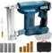 Cordless Nail Staple Gun for Makita 18V Battery, 2 in 1 Electric Stapler Nailer with 500 Nails and 500 Staples, Dual Protection Design, for Home Improvement, Woodworking