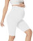 QGGQDD Kurze Umstandsleggings Damen Umstands Radlerhose Umstandshose Kurz Schwangerschaft Für Schwangere(Weiß,Large)