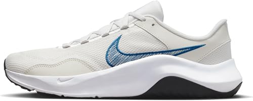 Nike Herren M Legend Essential 3 Nn Training Schuhe, Platinum Tint/Court Blue-White-Black, 42 EU