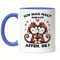 Hey!Print Ich mag halt einfach Affen, ok? Süße Affen Tasse Blau - Zoo Wildnis Geschenk