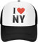 Viaggiberretto I Love NY New York Cappucci da Golf Traspirante,Classic Cappello Piatto Cappellino da Baseball per Running Unisex All'Aperto