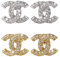 Generisch Damen Edelstahl 100% Wasserfeste Schmuck Frauen Halskette mit anhänger kette silber 925 Sterlingsilber set (Ohrstecker Silber)