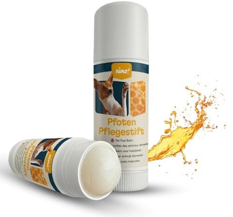 nimo® Pfoten Pflegestift | Pfotenbalsam für Hunde und Katzen | Pfotenschutz mit pflegendem Bienenwachs & Propolis | Wundschutz für trockene Ballen