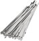 Vomeko Metal Zip Ties 200Pcs Self-Locking Multi-Purpose 304 Stainless Steel Heavy Duty Cable Ties for Exhaust Wrap, Chain Link Fence Parts, Wire Fence Rolls, Poultry Fence Outdoor
