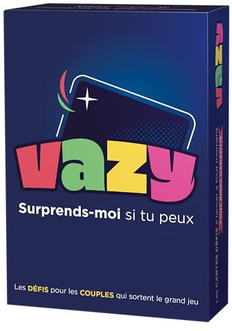 VAZY - Jeu de Défis en Couple - Plus de 120 Cartes défis hilarants à Lancer à Tout Moment - Idée Cadeau Saint Valentin Homme et Femme - Jeu de société