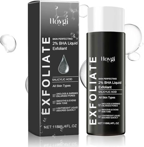 Skin Perfecting 2% BHA Liquid Peeling,118 ml Salicylsäure Flüssigpeeling,Gesicht Exfoliant mit Salicylsäure gegen Mitesser,Unreine Haut,Poren Verkleinern,Gesichtsserum