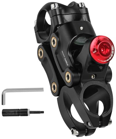 Vorbau für Fahrräder, ergonomischer Stoßdämpfer, stoßfest | Lenker mit Federstoßdämpfer, Präzision für Mountainbike/Rennrad mit Familie oder Freunden