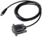 Cutesliving Cable serie DB9 hembra a Mini DIN 8P para descarga y programación de PC/HMI para cable de programación Delta DVP PLC, cobre sin oxígeno de 26 AWG (1,8 m)