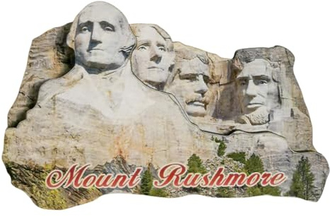 Mount Rushmore USA Kühlschrankmagnet, Reise-Souvenir, 3D-Kühlschrankdekoration, magnetischer Aufkleber, Basteln