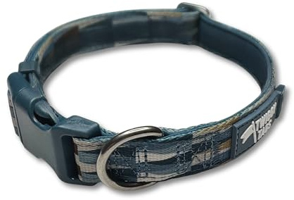 Twiggy Tags Comfort Collar | Durable & Padded Dog Collar | Quick Release Buckle | Oasis Blue | Suitable For Extra-Small & Tiny Dog Breeds
