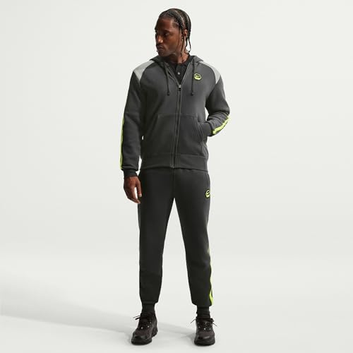 Nike Sportswear City Side Fleece-Kapuzenjacke Für Herren, Dk Smoke Grey/Lt Smoke Grey, IH4285-070, XS