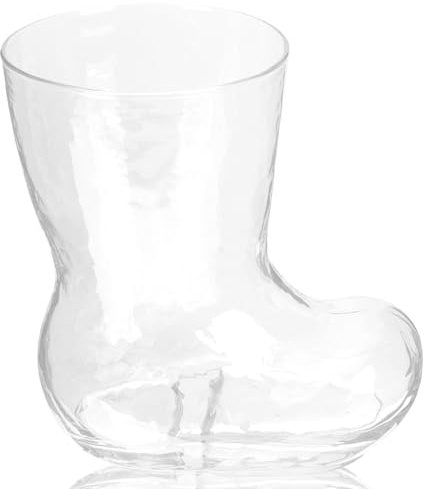 HOMOBABE Glass Cup a Forma di Stivale 380ml in Vetro, Tazza da Vetro