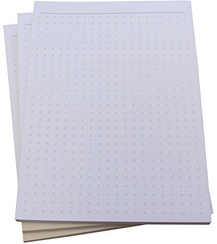 Druckerei Scharlau Notizblock - gepunktet in Grün - 50 Blatt - Staffelpreise verfügbar - DIN A6 Format (22395)