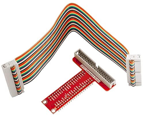 AZDelivery 40 Pins GPIO Breakout Board und kompatibles Flachband Ribbon Kabel kompatibel mit Raspberry Pi