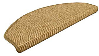Natur Sisal Stufenmatten Honig (halbrund) einzeln oder im 15er Set in 2 Größen, Größe/Menge:24x65 cm = 1 Stck.